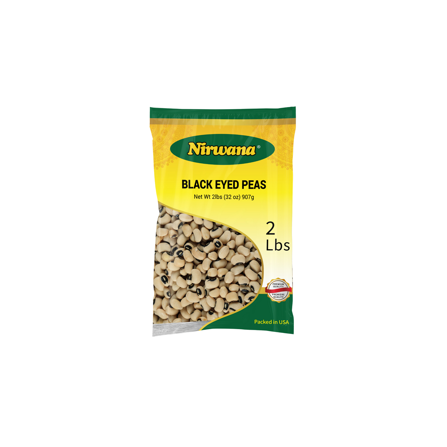 Nirwana Blackeyed Peas – 2 lbs Bag | Premium Whole Beans for Cooking, Soups & Everyday Meals