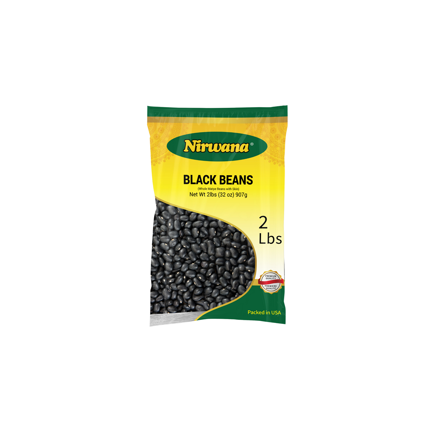 Nirwana Black Beans – 2 lbs Bag | Premium Whole Beans for Cooking, Soups & Everyday Meals