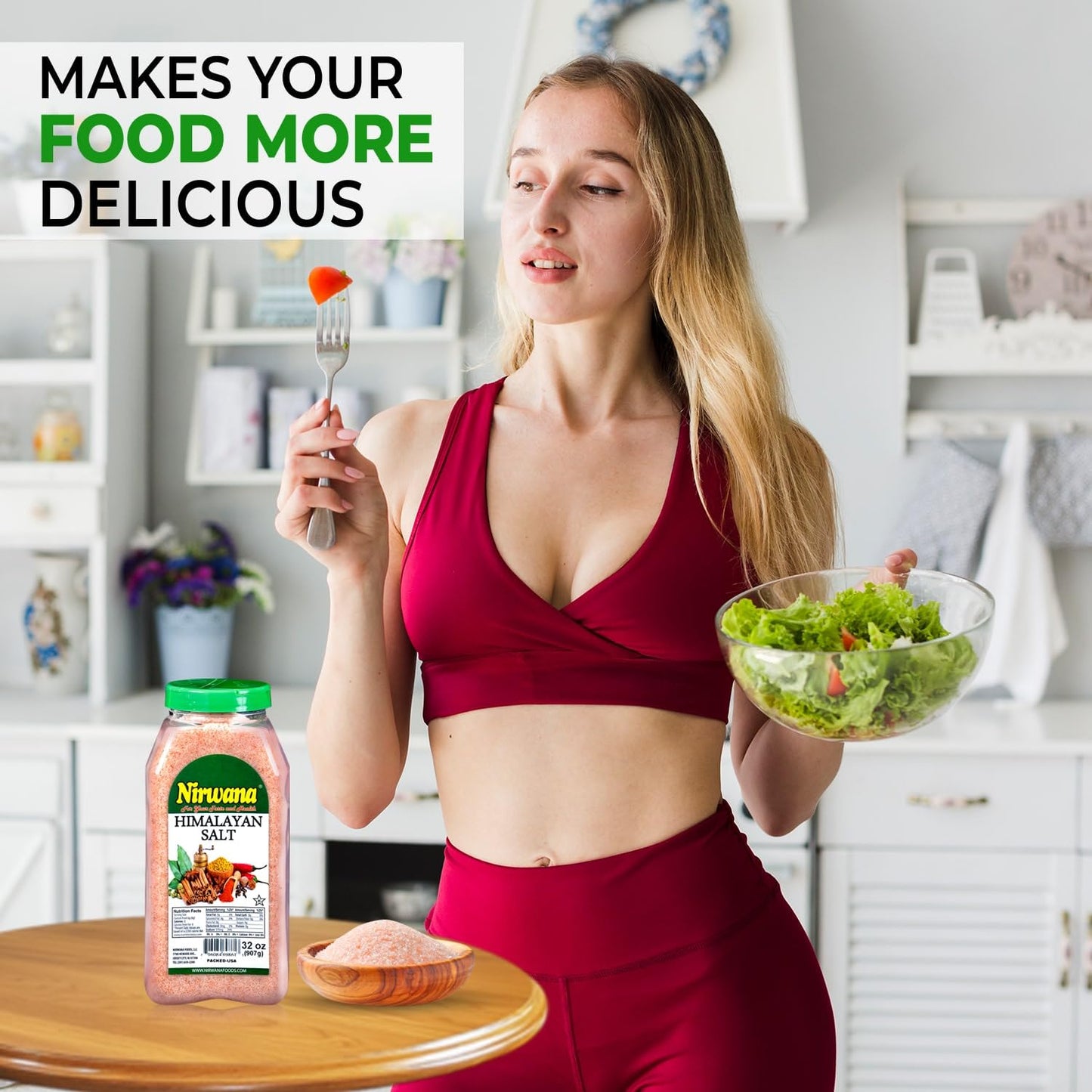 Nirwana Himalayan Salt – Coarse, 32oz Medium Jar | Premium All-Natural Mineral Salt