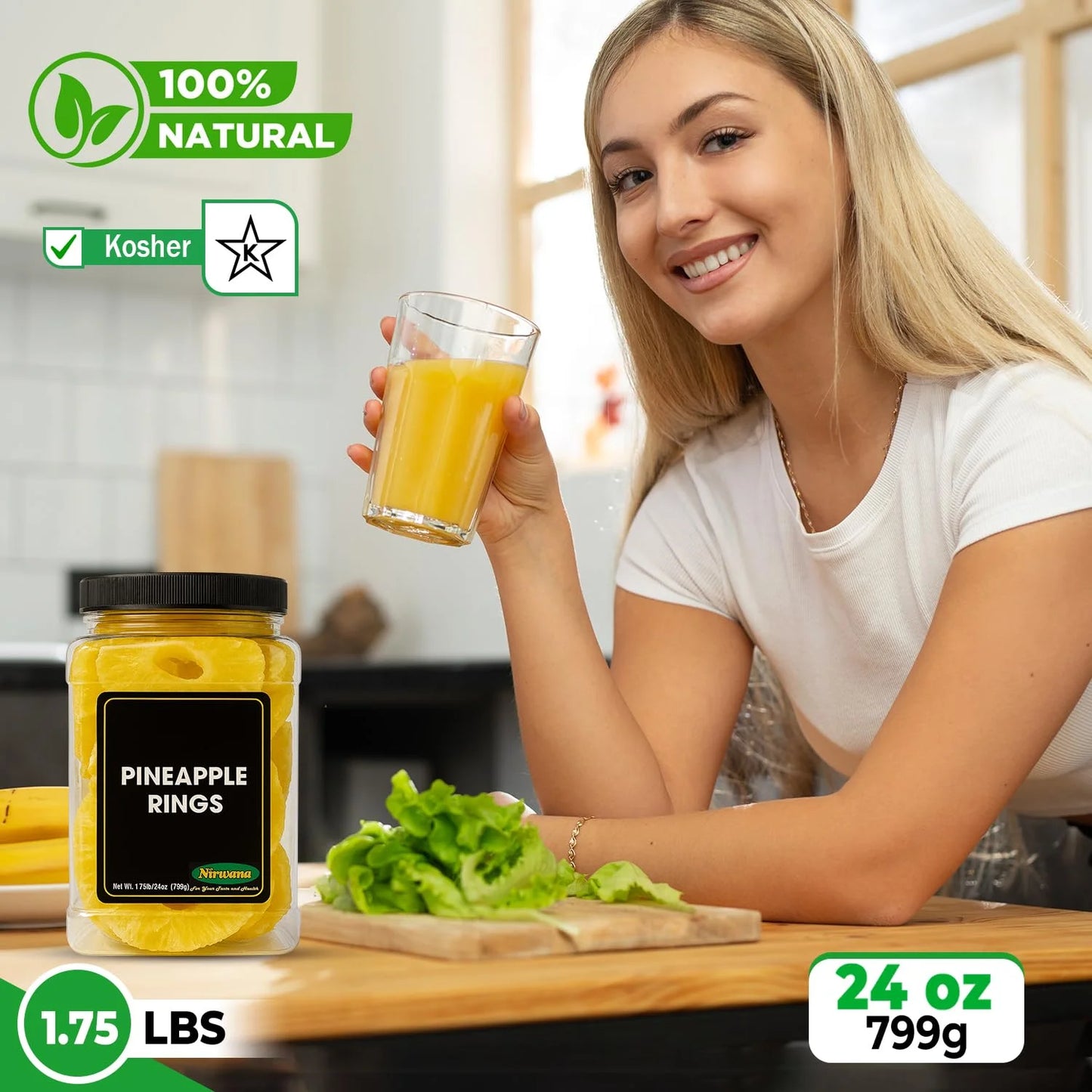 Nirwana Pineapple Rings – Premium Quality (Jar)