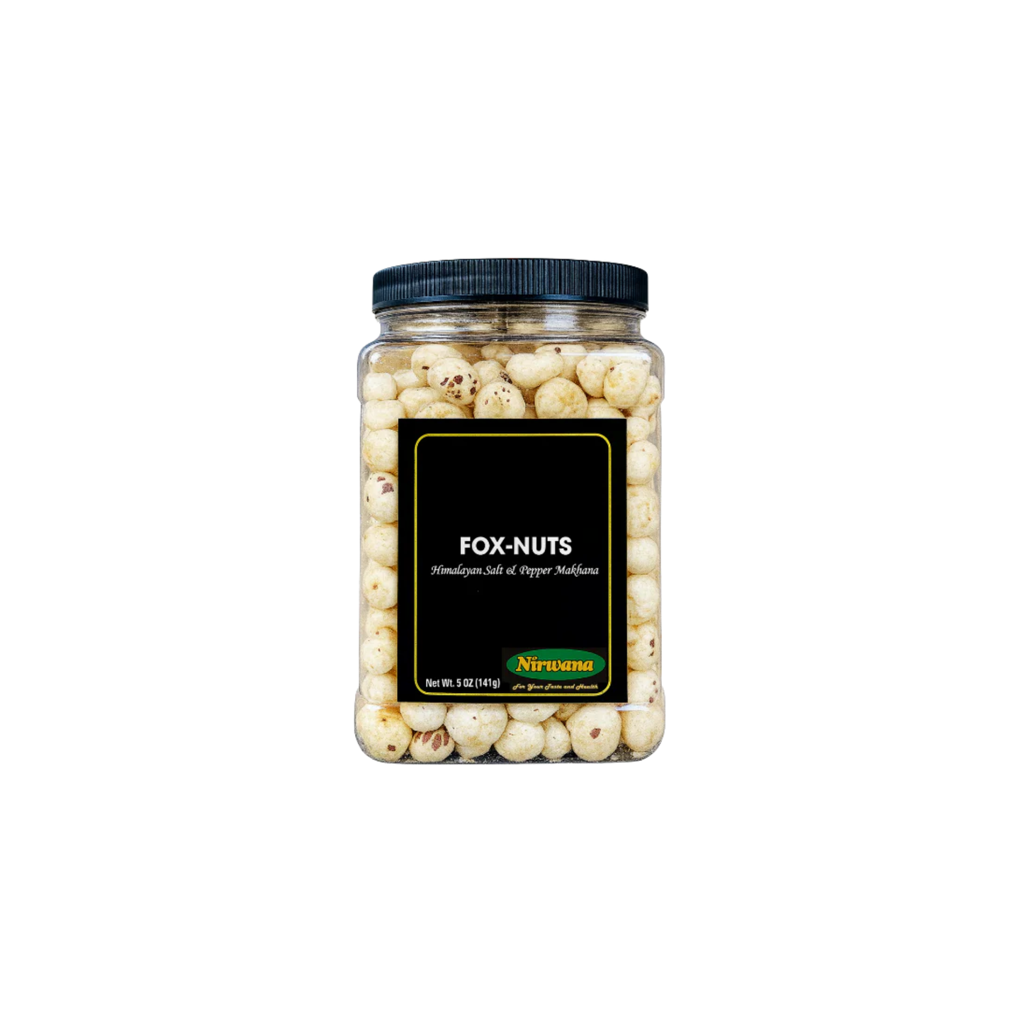 Nirwana Roasted Fox Nuts β Salted Flavor (Large Jar) | Crunchy Makhana Snack