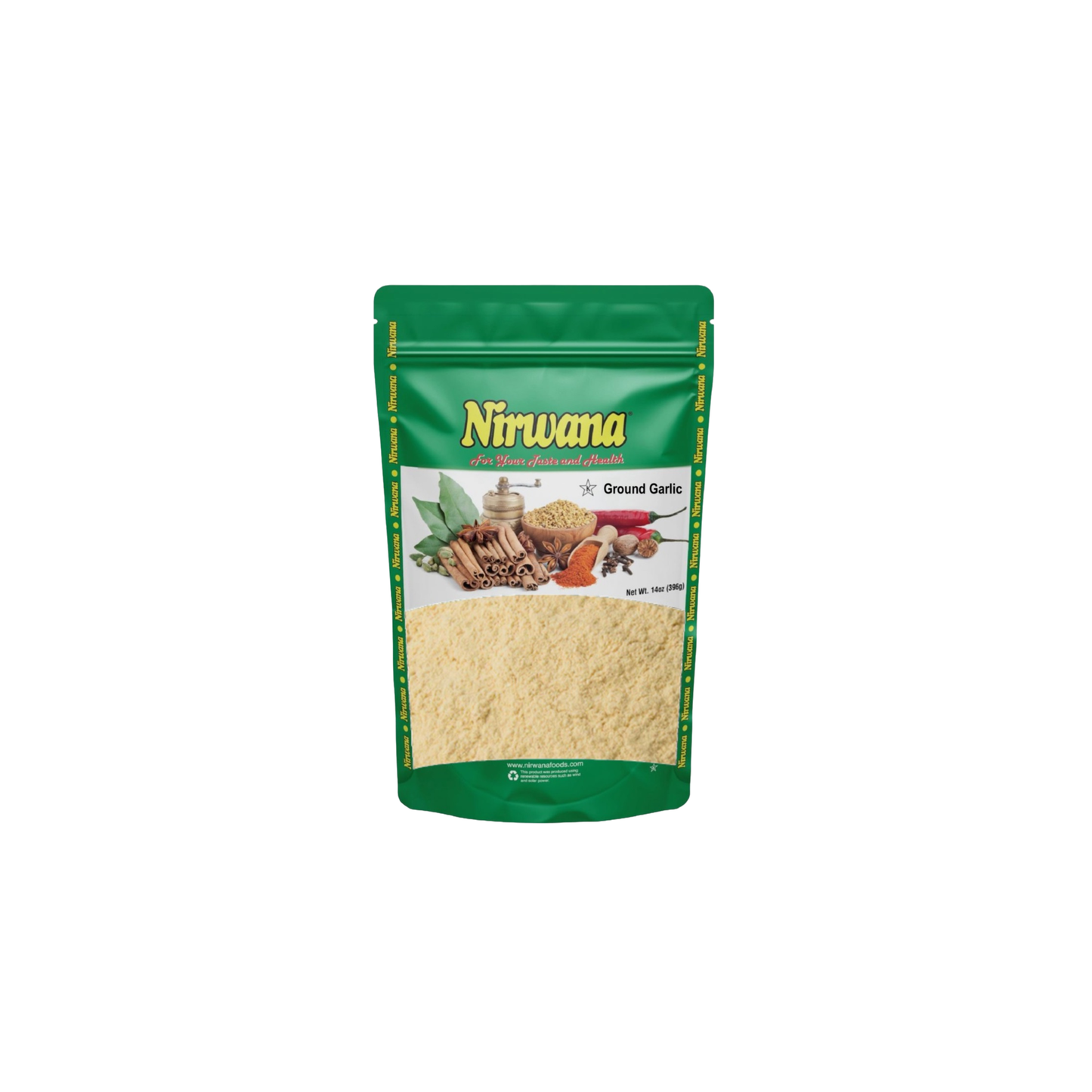 Nirwana Garlic Powder – 14oz Pouch | Premium, Aromatic Garlic Spice