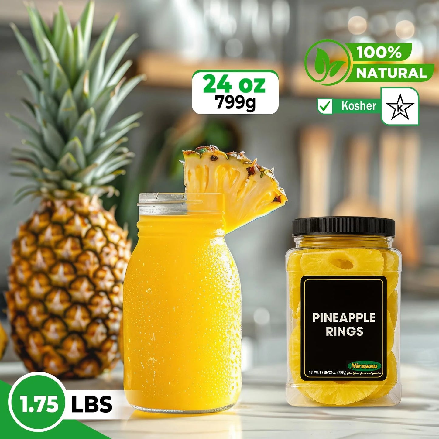 Nirwana Pineapple Rings – Premium Quality (Jar)