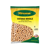 Nirwana Green Peas Whole (Whole Vatana) – 4 lbs Bag | Premium Whole Lentils for Curries & Soups
