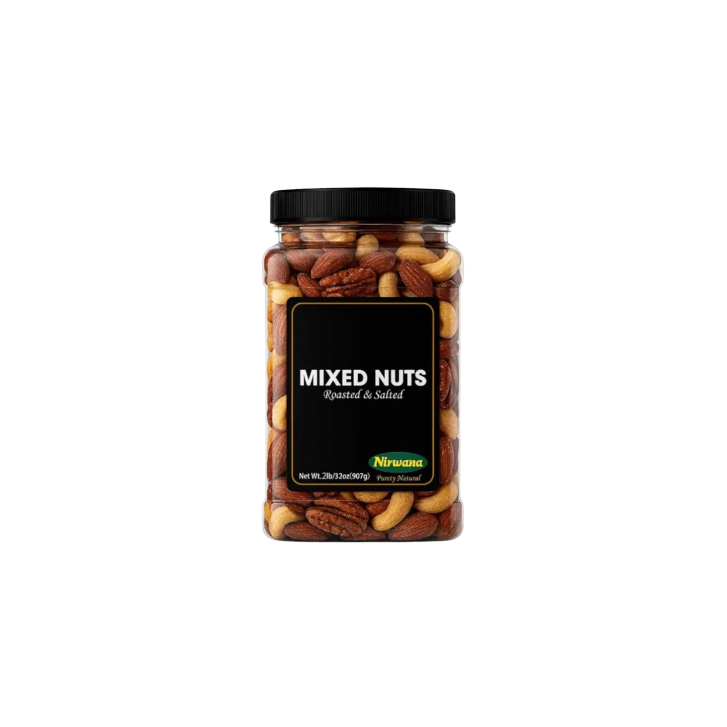 Nirwana Mixed Nuts – Roasted & Salted Premium Snack (Jar)
