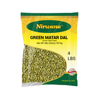 GREEN SPLIT PEAS (GREEN MATAR DAL) – 4 lbs Bag | Premium Split Peas for Curries, Dals & Soups