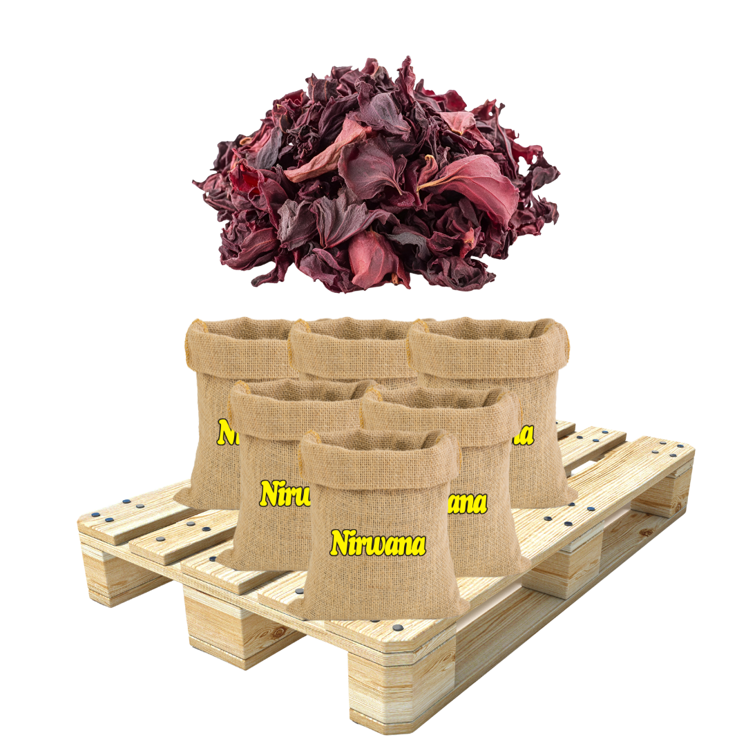 Nirwana Premium Dried Hibiscus Flowers – Wholesale / Bulk | Natural Herbal Ingredient