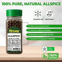 Nirwana Allspice – 5 oz Small Jar | Premium Ground Allspice for Baking, Cooking & Spice Blends
