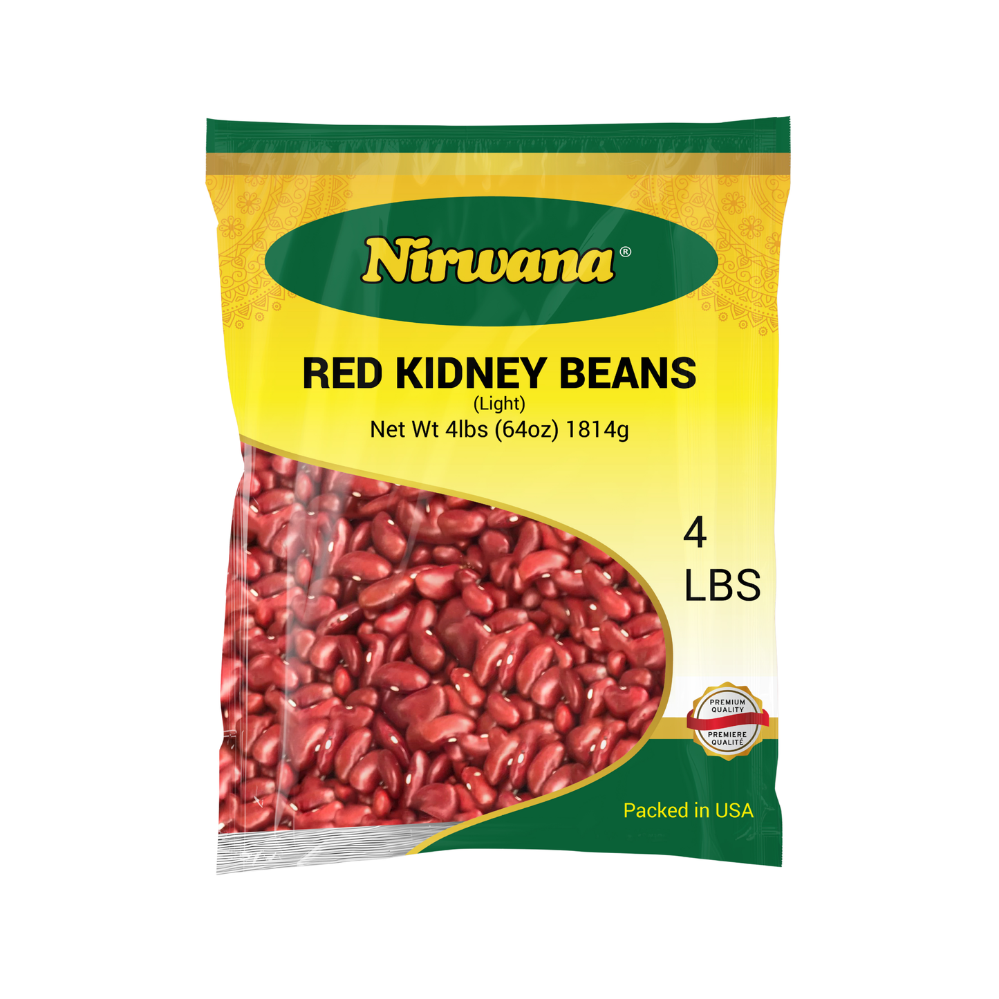 Nirwana Red Kidney Beans (Light) – 4 lbs Bag | Premium Dry Beans for Soups & Everyday Cooking