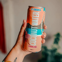 Cocofly Sparkling Coconut Water – 12 fl oz Can / 24-Pack Case