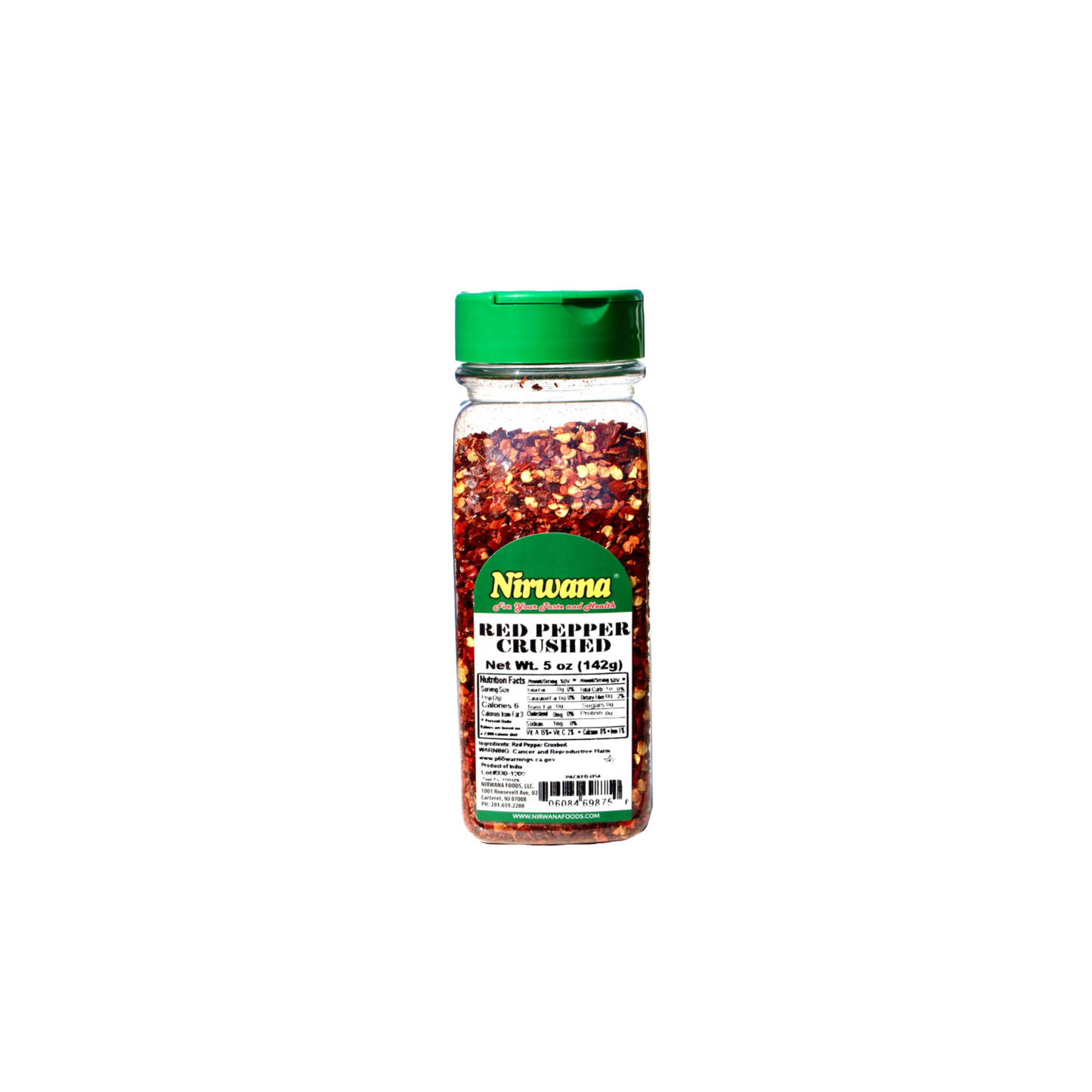 Nirwana Crushed Red Pepper – 5oz Small Jar | Premium Crushed Chili for Cooking & Spice Blends