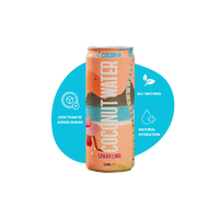 Cocofly Sparkling Coconut Water – 12 fl oz Can / 24-Pack Case
