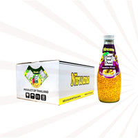 Nirwana Basil Seed Drinks – Assorted Flavors |Quantity: 24 Glass Bottles per Case |  Size: 9.8 fl oz (290ml) per Bottle