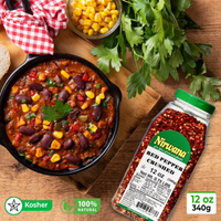 Nirwana Crushed Red Pepper – 12oz Medium Jar | Hot & Flavorful Chili Flakes for Cooking