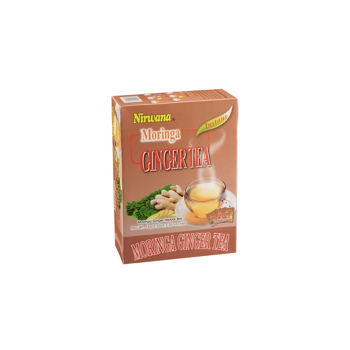 Nirwana Moringa Ginger Tea – 20 Sachets (Instant Tea)