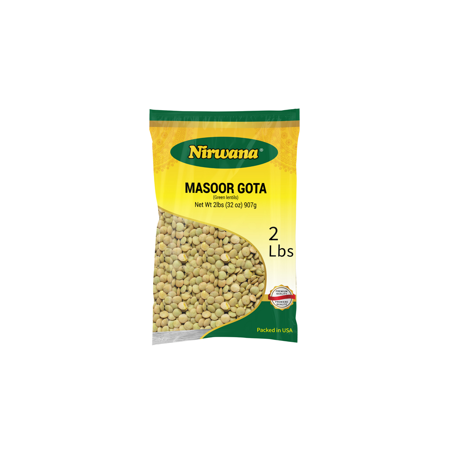 Nirwana Red Split Lentils (Masoor Dal) – 2 lbs Bag | Protein-Rich Lentils for Curries & Soups