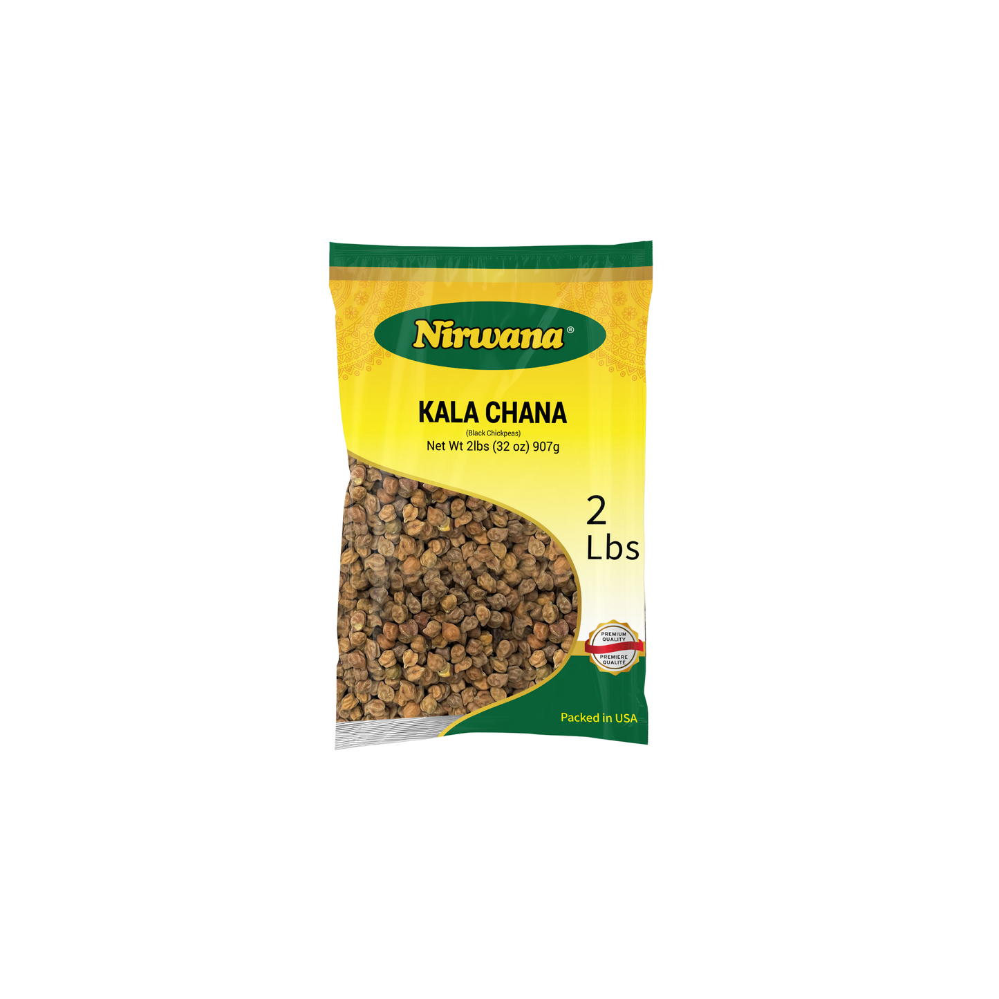 Nirwana Black Chickpeas (Kala Chana) – 2 lbs Bag | Premium Whole Chickpeas for Cooking & Meal Prep