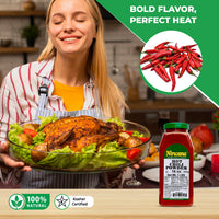 Nirwana Hot Chili Powder – 16oz Medium Jar | Premium Spicy Ground Chili for Cooking & Seasoning