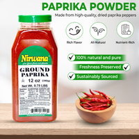 Nirwana Red Pepper Cayenne – 16oz Medium Jar | Premium Spicy Ground Chili for Cooking & Spice Blends