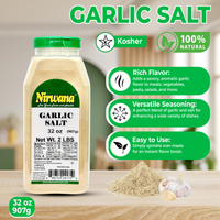 Nirwana Garlic Salt – 32oz Medium Jar | Premium Seasoning for Cooking & Flavoring