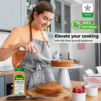 Nirwana Ground Green Cardamom – 15 oz Medium Jar | Premium Spice for Cooking & Blends