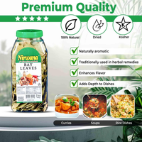 Nirwana Bay Leaves – 2oz Medium Jar | Premium Whole Bay Leaves for Cooking & Spice Blends