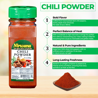 Nirwana Chili Powder – 8oz Small Jar | Bold, Spicy & Aromatic Cooking Spice