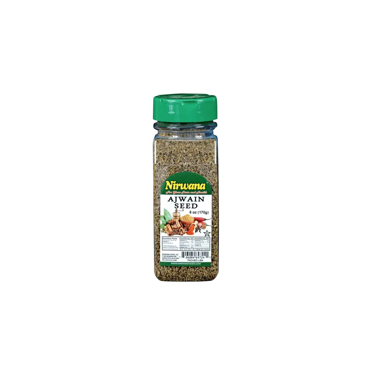Nirwana Ajwain Seed –  6 oz jar & 14 oz jar