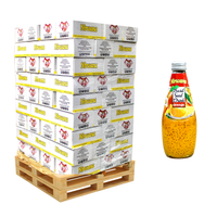 Nirwana Basil Seed Drinks – Assorted Flavors (Pallet Deal)| 90 Cases per Pallet (2,160 Bottles Total)