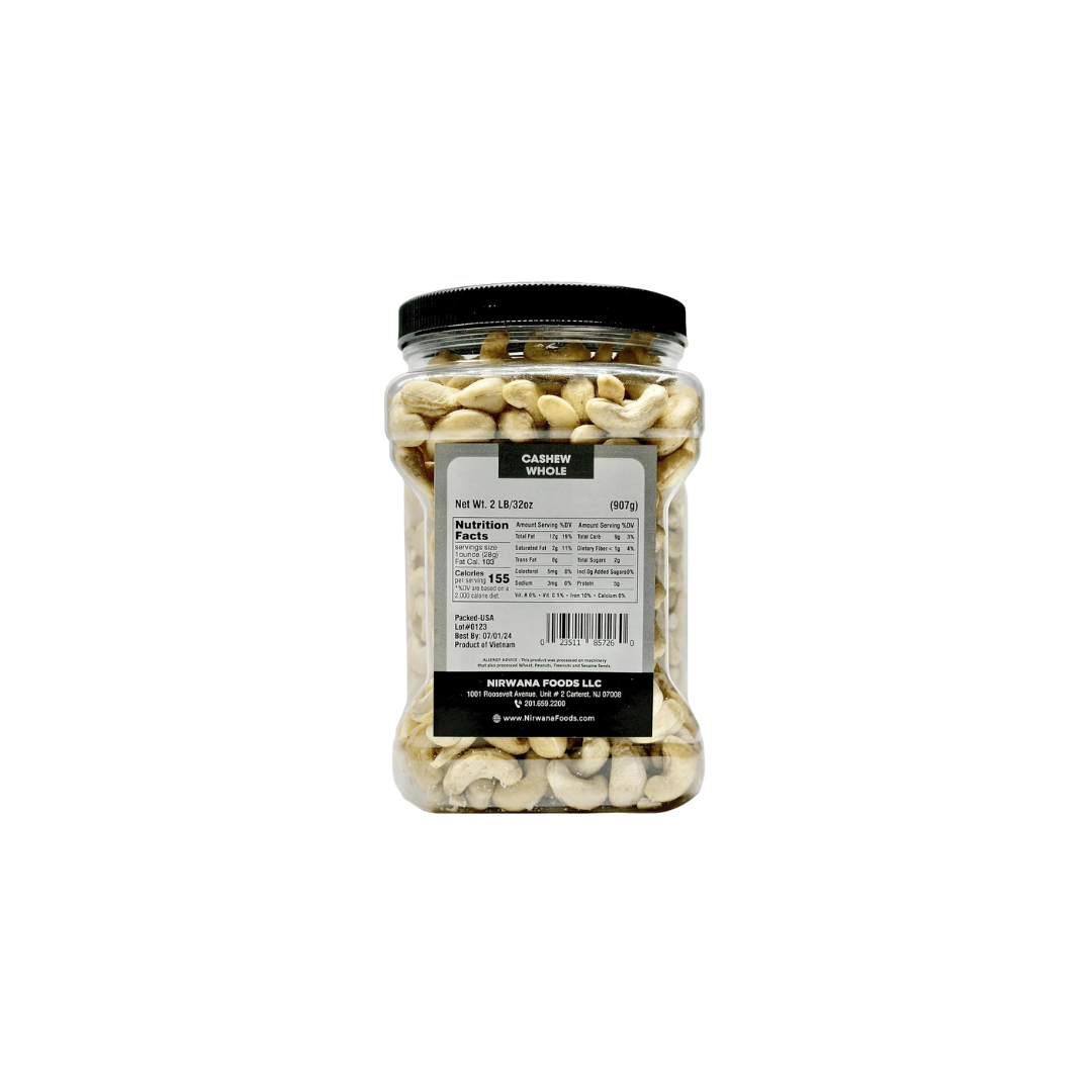 Nirwana Cashew Raw Whole (W320) – Premium Quality (Large Jar)