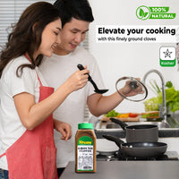 Nirwana Ground Cloves – 17oz Medium Jar | Luang • Clavo | Premium Aromatic Ground Cloves for Cooking, Baking & Spice Blends