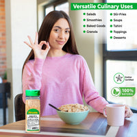 Nirwana Brown Sesame Seeds – 9oz Small Jar | Premium Whole Sesame Seeds for Cooking & Baking