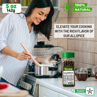 Nirwana Allspice – 5 oz Small Jar | Premium Ground Allspice for Baking, Cooking & Spice Blends