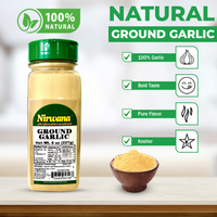 Nirwana Ground Garlic – 8oz Small Jar | Premium Ground Garlic for Cooking & Spice Blends