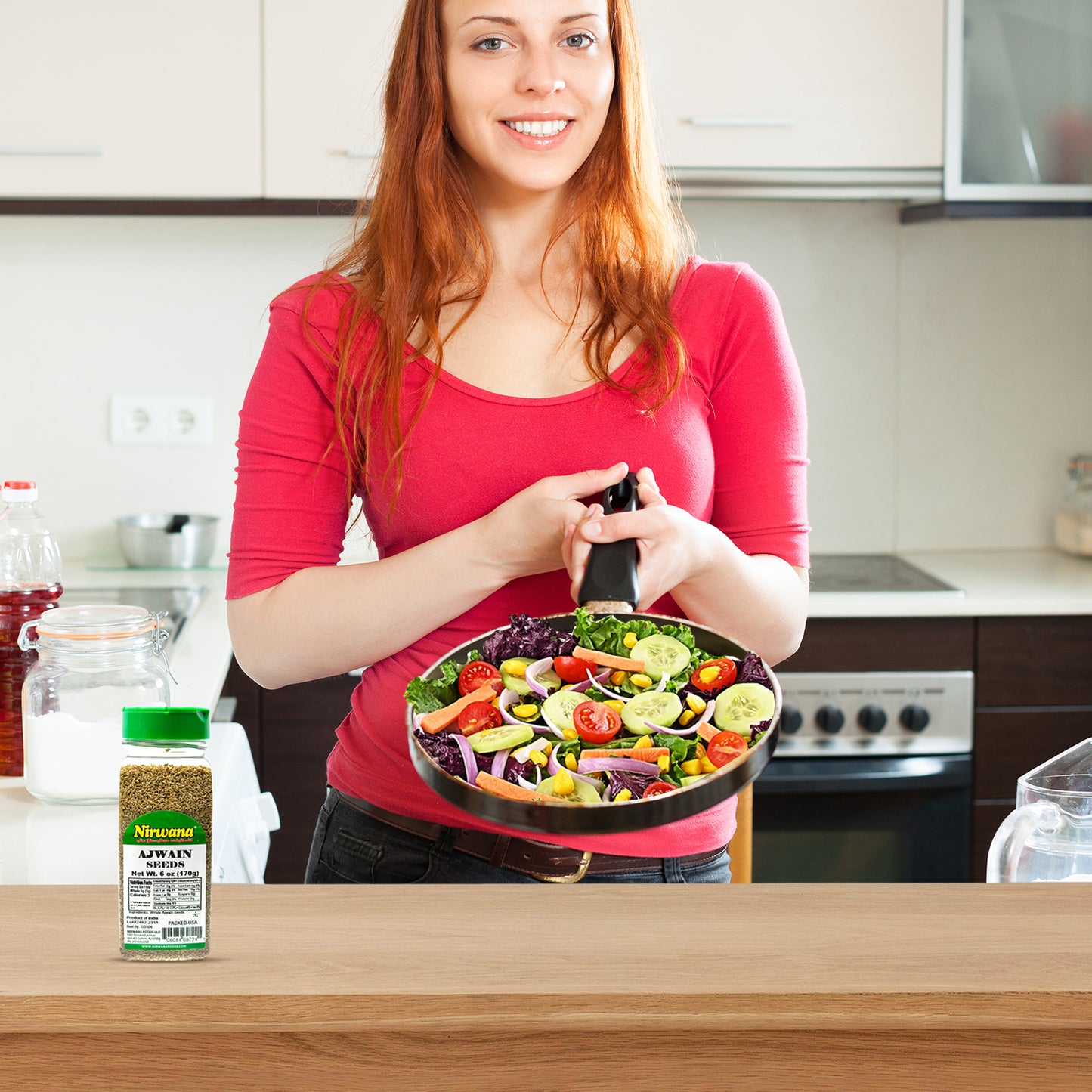 Nirwana Ajwain Seeds – 6oz Small Jar | Premium Whole Ajwain for Cooking & Spice Blends