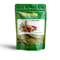 Nirwana Bay Leaves 2 oz – Premium Whole Aromatic Leaves, Perfect for Soups, Stews, Sauces & Spice Blends, Adds Subtle Herbal Flavor, Resealable Stand-Up Pouch