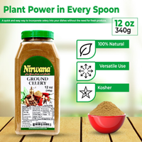 Nirwana Celery – 10 oz Medium Jar | Premium Dried Celery for Cooking & Spice Blends