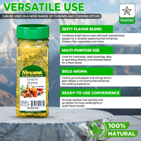 Nirwana Lemon Pepper – 16oz Jar | Premium Citrus & Pepper Spice Blend for Cooking & Seasoning