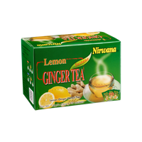 Nirwana Lemon Ginger Tea – Instant Tea Blend (10 & 20 Sachets) | Herbal Immunity Drink