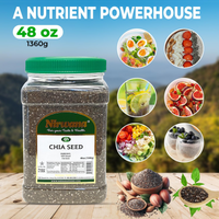 Nirwana Chia Seeds – Superfood Powerhouse (48 oz Large Jar) | High-Protein & Nutrient-Rich