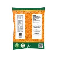 Nirwana Red Split Lentils (Masoor Dal) – 4 lbs Bag | Protein-Rich Lentils for Curries & Soups