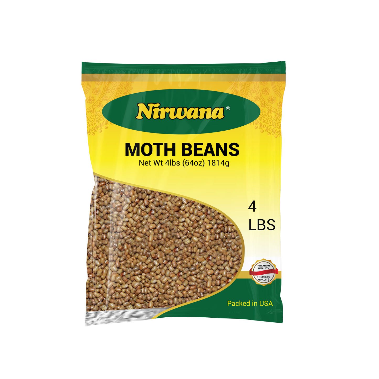 Nirwana Moth Beans – 4 lbs (64 oz) Bag | Premium Vigna Aconitifolia for Curries & Everyday Cooking