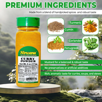 Nirwana Premium Curry Powder – 6 oz Small Jar | Authentic Flavorful Indian Spice Blend