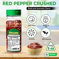 Nirwana Crushed Red Pepper – 5oz Small Jar | Premium Crushed Chili for Cooking & Spice Blends