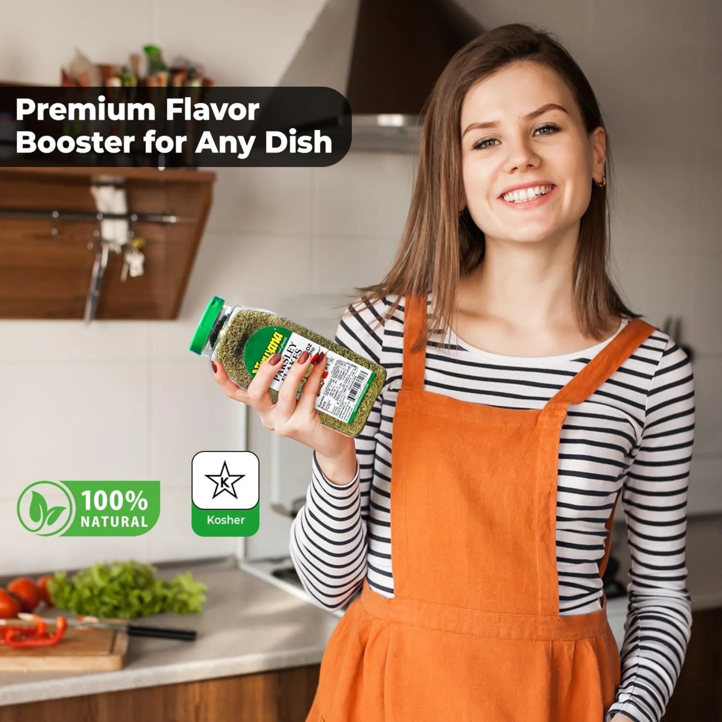 Nirwana Parsley Flakes – 2oz Medium Jar | Premium Dried Parsley for Cooking & Spice Blends