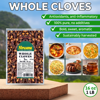 Nirwana Whole Cloves (Luang • Clavo) – 1lb / 16oz Pouch | Handpicked Big Flower Buds | Premium Aromatic Cloves for Curries, Baking & Herbal Mixes