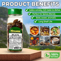 Nirwana Black Cardamom – 3.5 oz Small Jar | Premium Whole Cardamom Pods for Cooking & Spice Blends