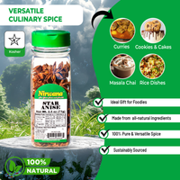 Nirwana Star Anise – 2.5oz Small Jar | Premium Whole Star Anise for Cooking & Spice Blends