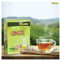 Nirwana Green Ginger Tea – 20 Instant Tea Sachets | Herbal Immune-Boosting Drink