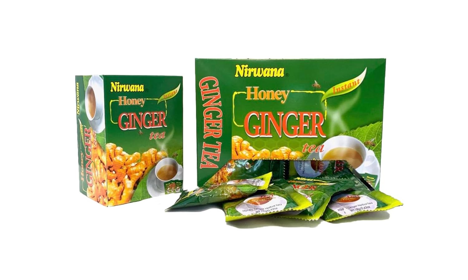 Honey Ginger Tea – Soothing Herbal Blend | Caffeine-Free Wellness Tea for Relaxation and Digestive Comfort | 20 Tea Bags
